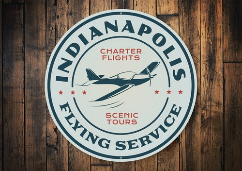 Indianapolis Flying Service Aviation Sign