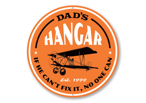 Dad's Hangar Aviation Sign