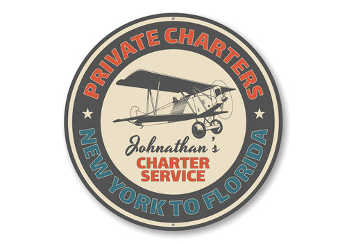 Charter Service Aviation Sign