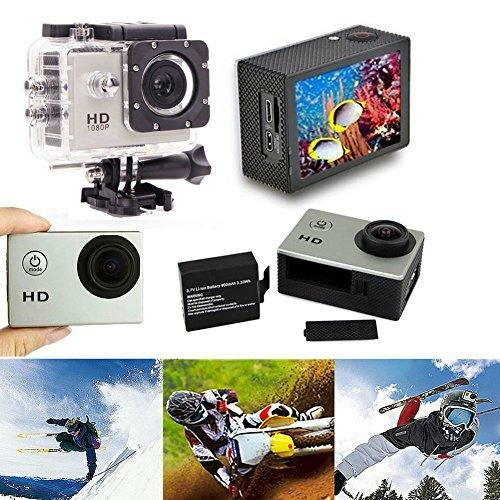 4K Waterproof Camera + RF Remote with Accessories