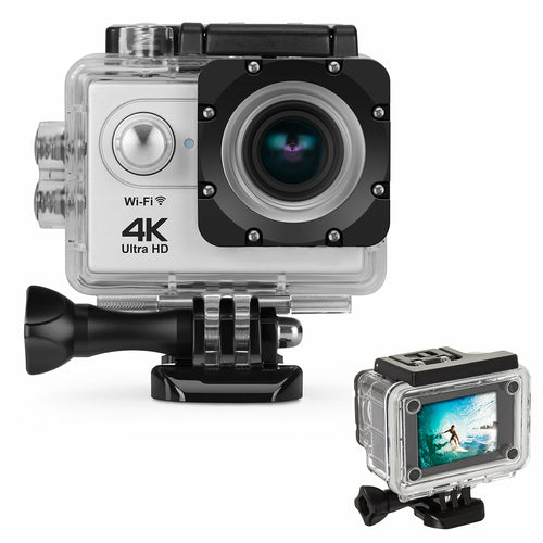 4K Waterproof Camera + RF Remote with Accessories