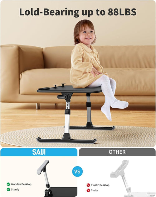 Laptop Desk | Height & Angle Adjustable Laptop Stand for Office, Hangar, Workspace