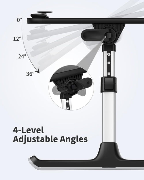 Laptop Desk | Height & Angle Adjustable Laptop Stand for Office, Hangar, Workspace
