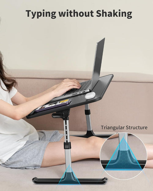 Laptop Desk | Height & Angle Adjustable Laptop Stand for Office, Hangar, Workspace