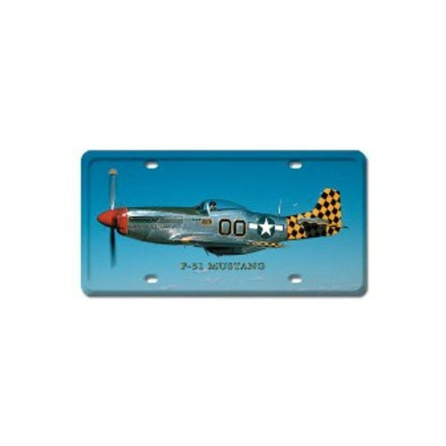 P-51 Mustang Aviation License Plate